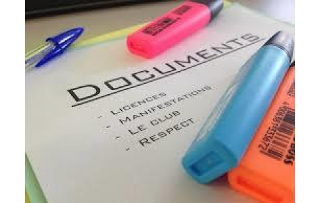 Documents inscriptions 2019-2020