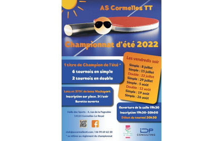 Tournoi d'été 2022 Cormelles